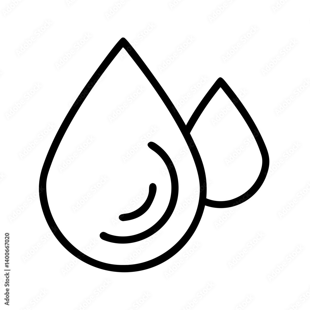 Water drop icon vector illustration, liquid droplet symbol for graphic design and logo design use Water drop icon vector illustration, liquid droplet symbol for graphic design and logo design use