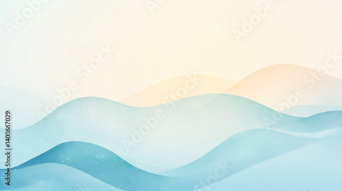 グラデーションウェーブ素材 gradient wave