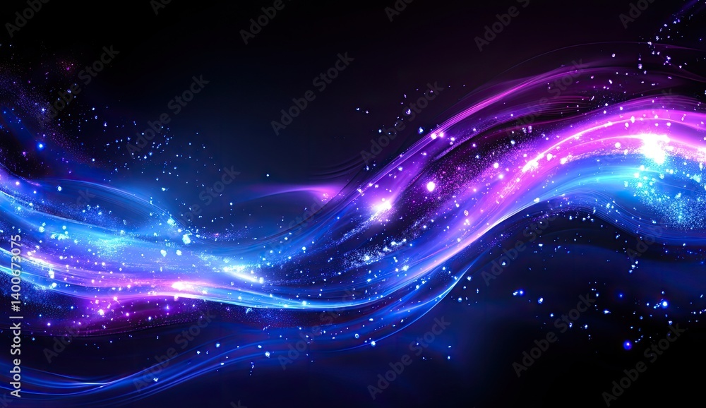 Obraz premium Abstract energy waves