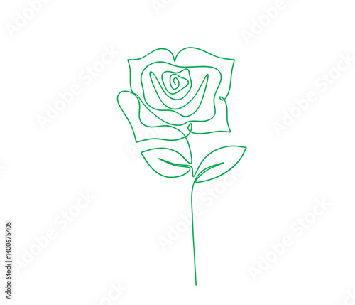 Flower line art