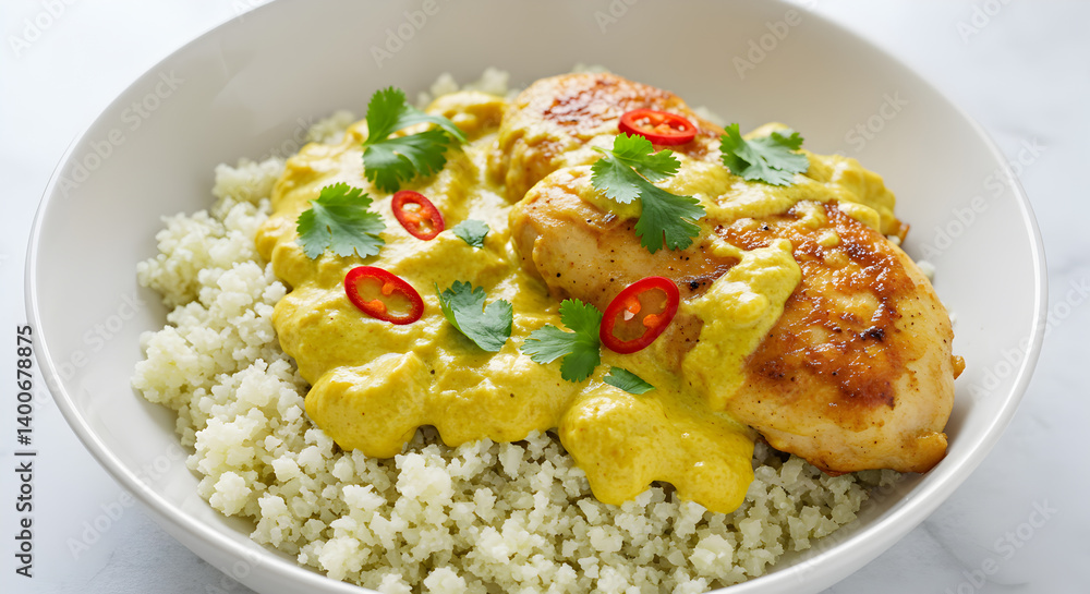 Ketogenic Creamy Coconut Curry Chicken With Cauliflower Rice Healthy Recipe Ketogenic Creamy Coconut Curry Chicken With Cauliflower Rice Healthy Recipe