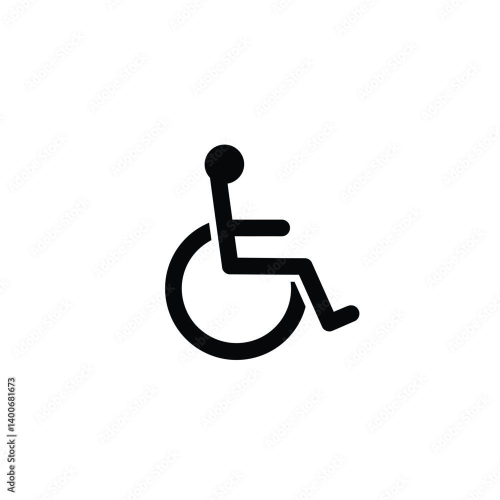 Black And White Wheelchair Icon Symbol For Accessibility Design Projects Black And White Wheelchair Icon Symbol For Accessibility Design Projects