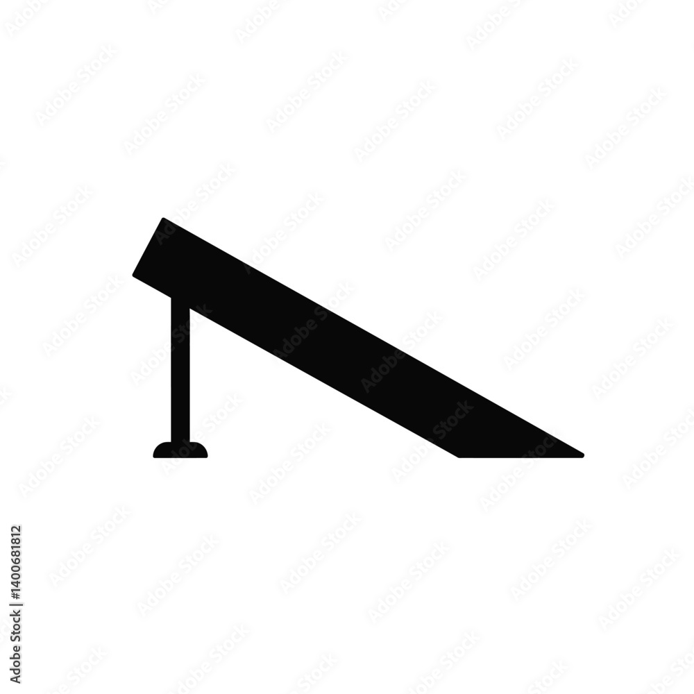 Minimalist Vector Illustration Of A Skate Ramp In Black And White Style Minimalist Vector Illustration Of A Skate Ramp In Black And White Style