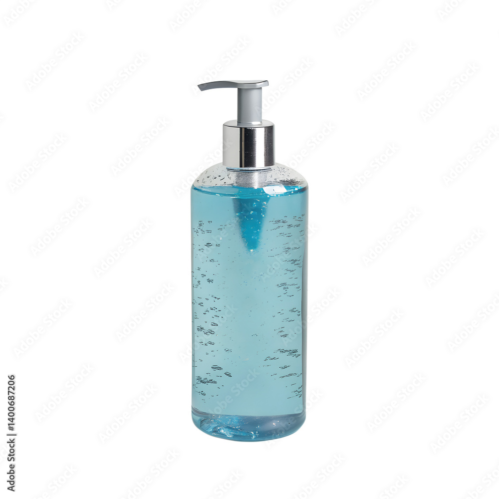 Shampoo bottle with pump dispenser isolated on transparent background Shampoo bottle with pump dispenser isolated on transparent background