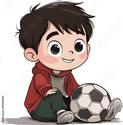 cartoon soccer player