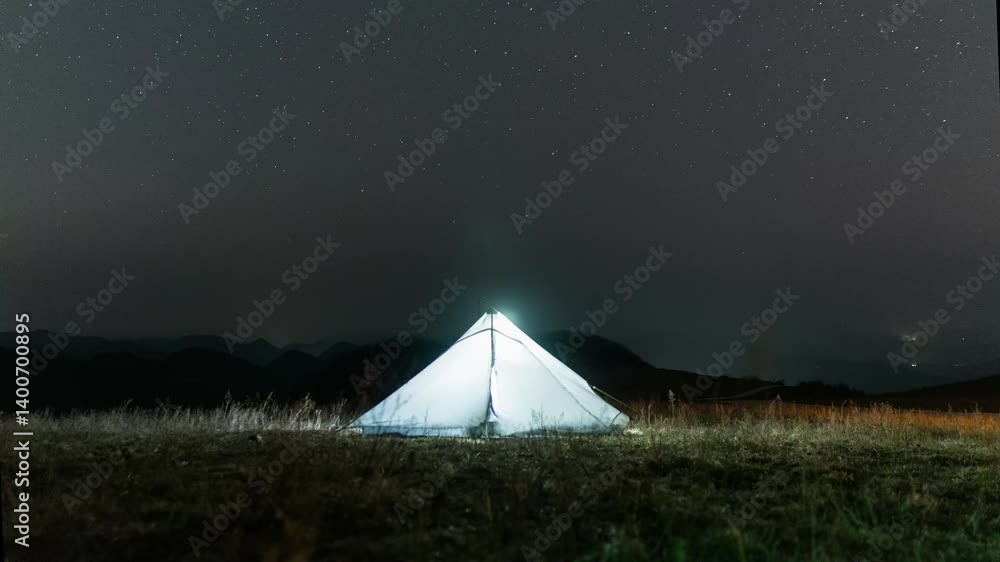 tent in the night tent in the night