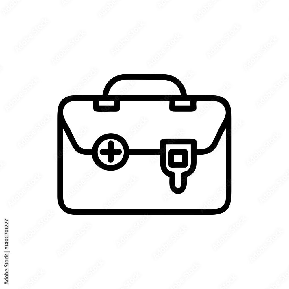 Icon of a doctorchest / first aid kit Icon of a doctorchest / first aid kit