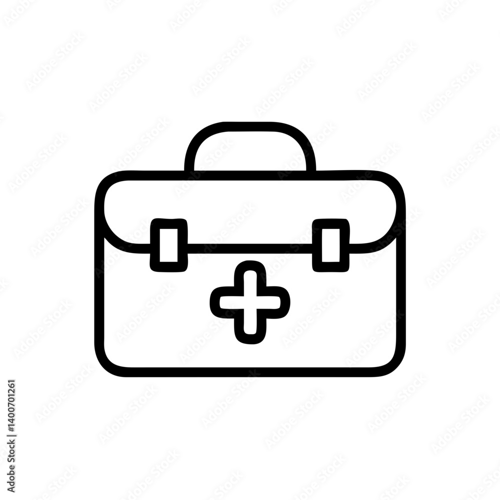 Icon of a doctorchest / first aid kit Icon of a doctorchest / first aid kit