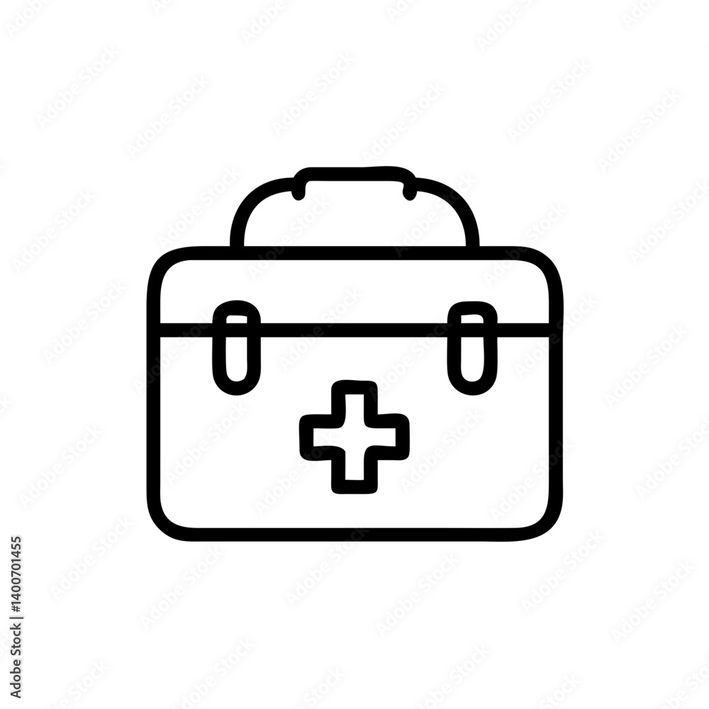 Icon of a doctorchest / first aid kit Icon of a doctorchest / first aid kit