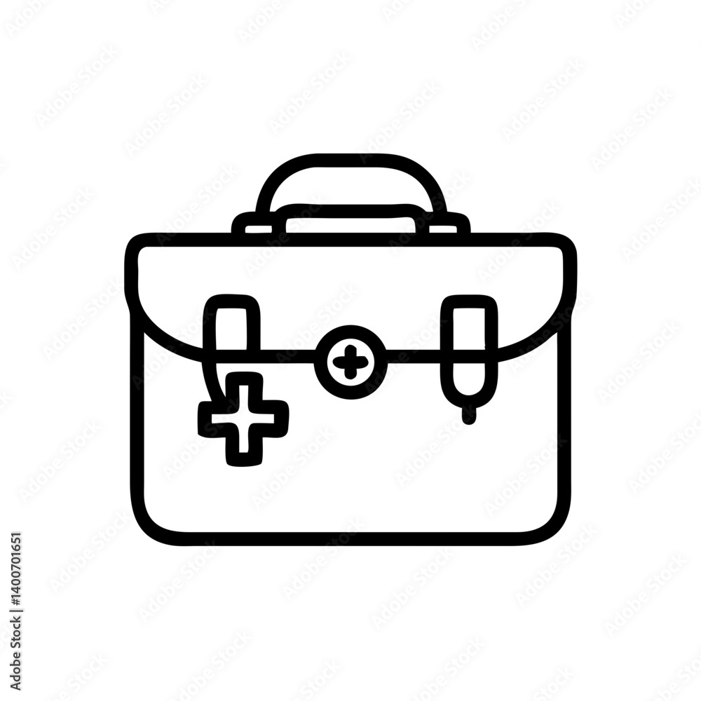Icon of a doctorchest / first aid kit Icon of a doctorchest / first aid kit