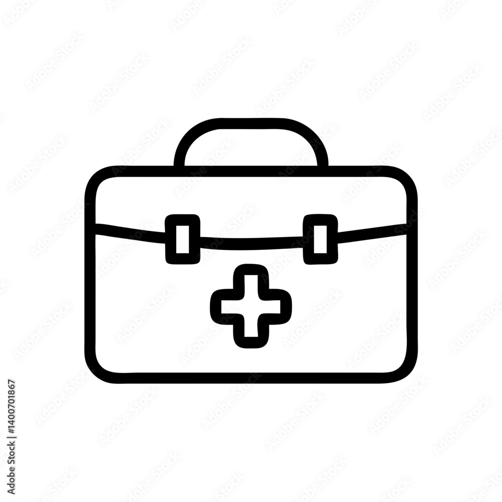Icon of a doctorchest / first aid kit Icon of a doctorchest / first aid kit
