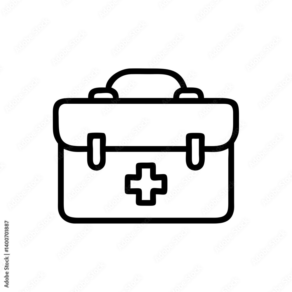 Icon of a doctorchest / first aid kit Icon of a doctorchest / first aid kit