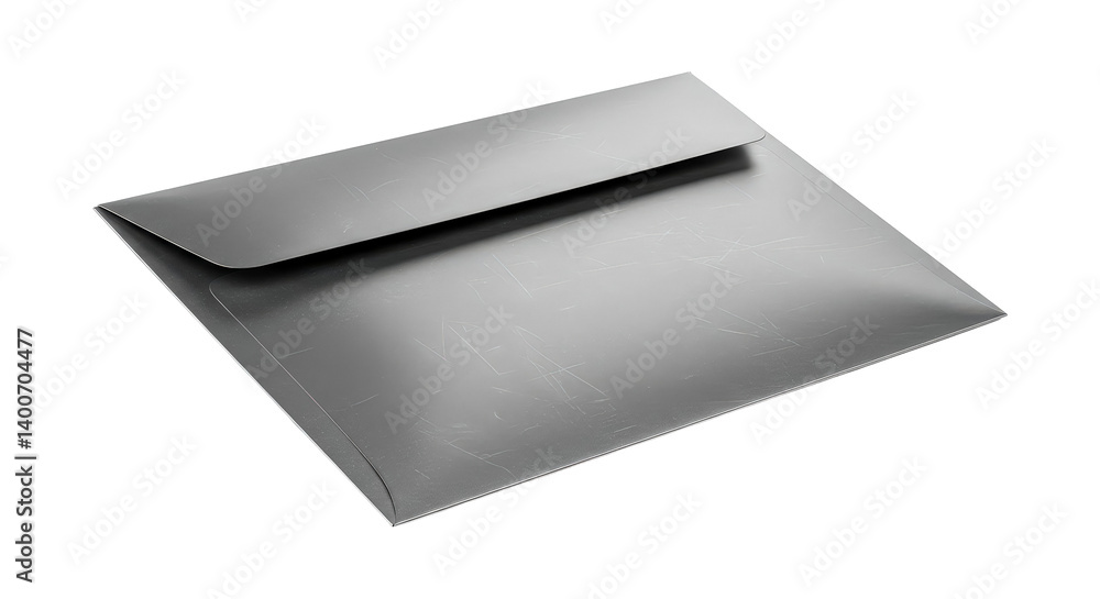 Square gray envelope isolated on white background, gray envelope clipart Square gray envelope isolated on white background, gray envelope clipart