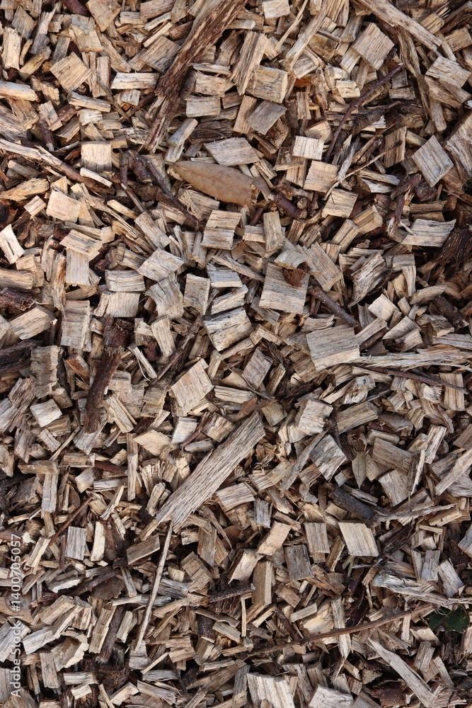 Wood Chips Pile Ground Natural Texture Background Wood Chips Pile Ground Natural Texture Background