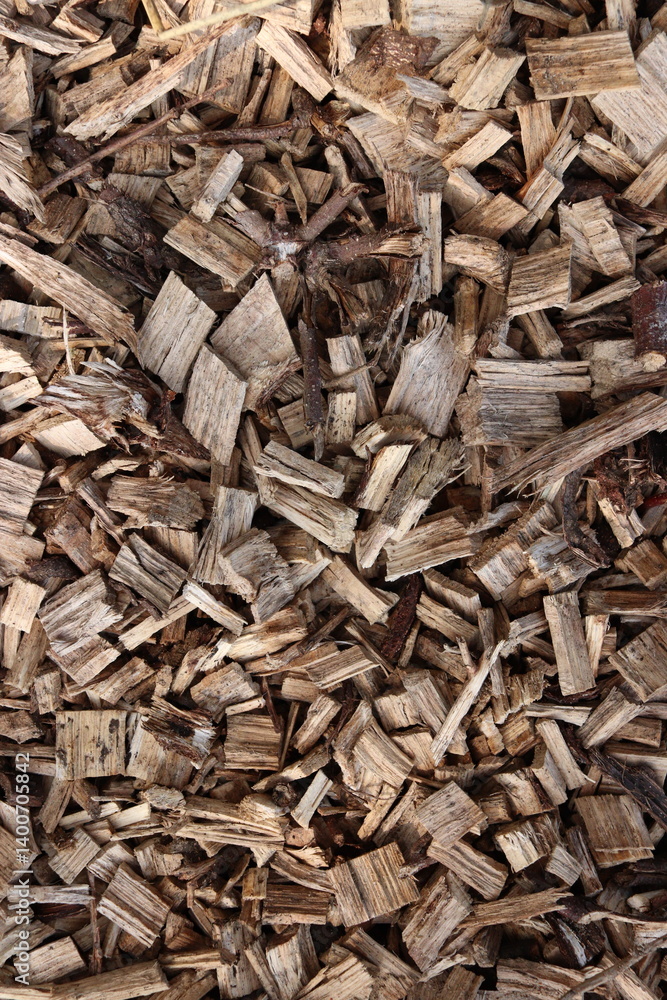 Wood Chips Pile Ground Natural Texture Background Wood Chips Pile Ground Natural Texture Background