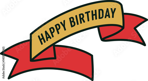 Cheerful Birthday Greeting: An eye-catching birthday banner, offering a heartfelt message with elegant calligraphy, designed to spark joy and make the special day memorable.