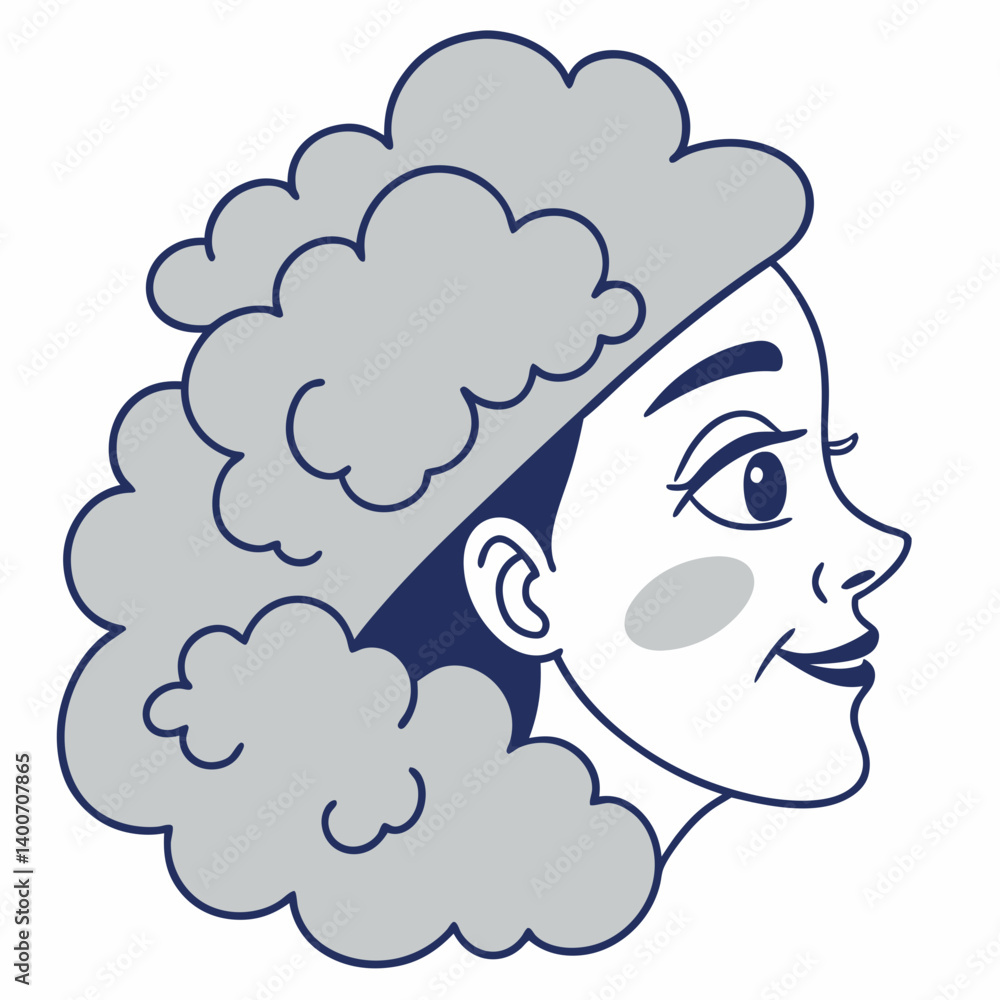 Foggy face emoji with mist covering half of the face Foggy face emoji with mist covering half of the face