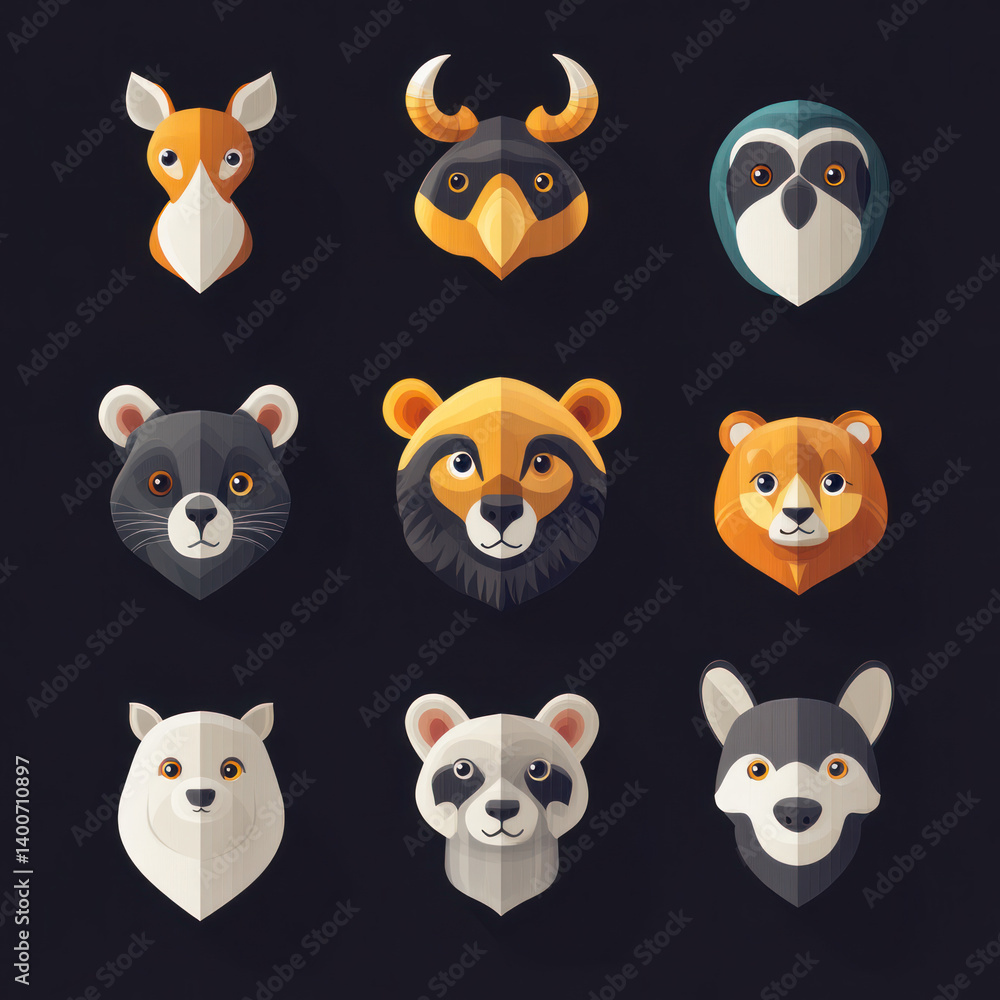 set of animals set of animals