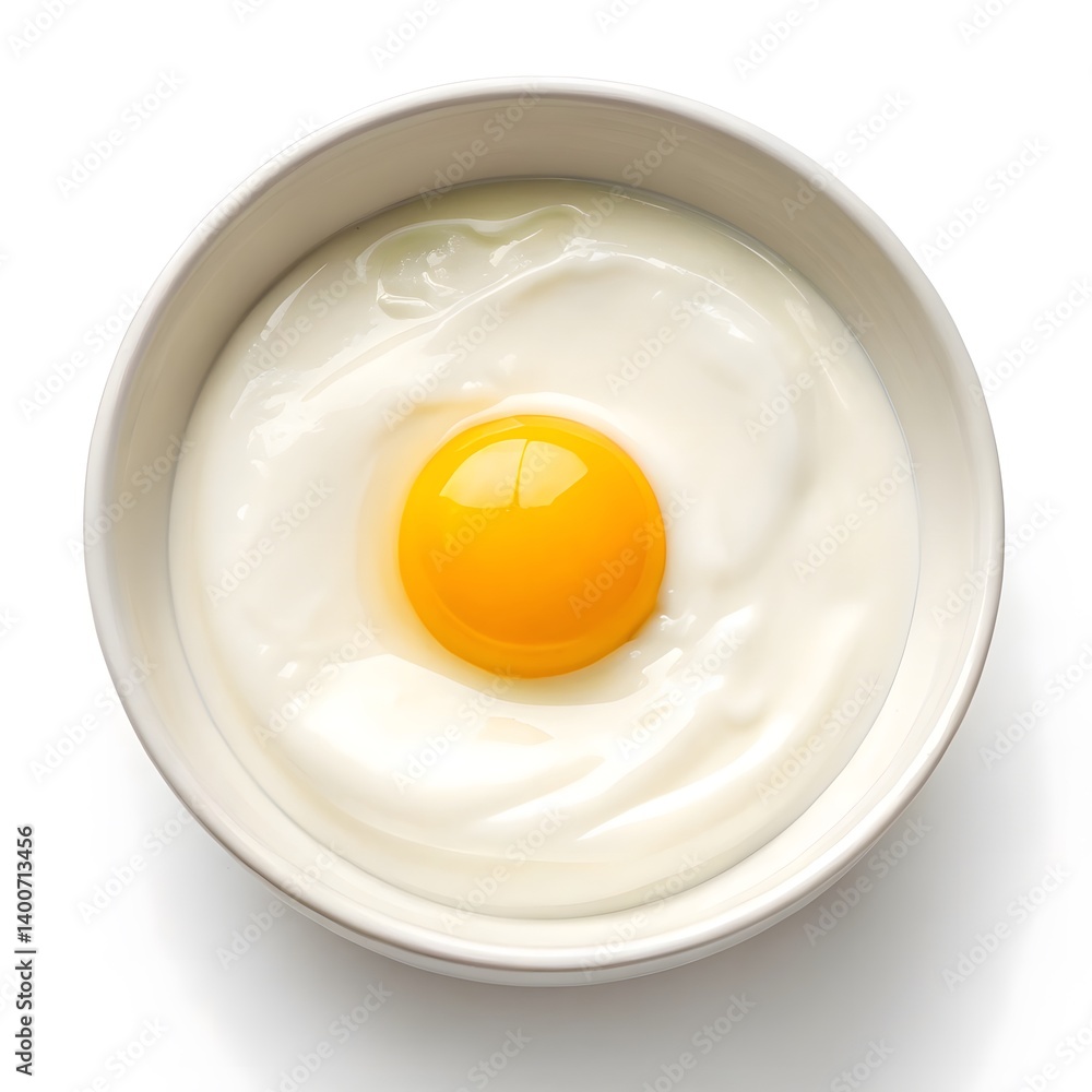 Egg in yogurt Egg in yogurt