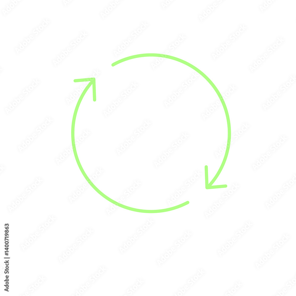 Doodle rotate circle arrow illustration Icon that can be used for sticker, book, mandala, scrapbook, icon, decorative, etc. with aesthetic colorful green color Doodle rotate circle arrow illustration Icon that can be used for sticker, book, mandala, scrapbook, icon, decorative, etc. with aesthetic colorful green color