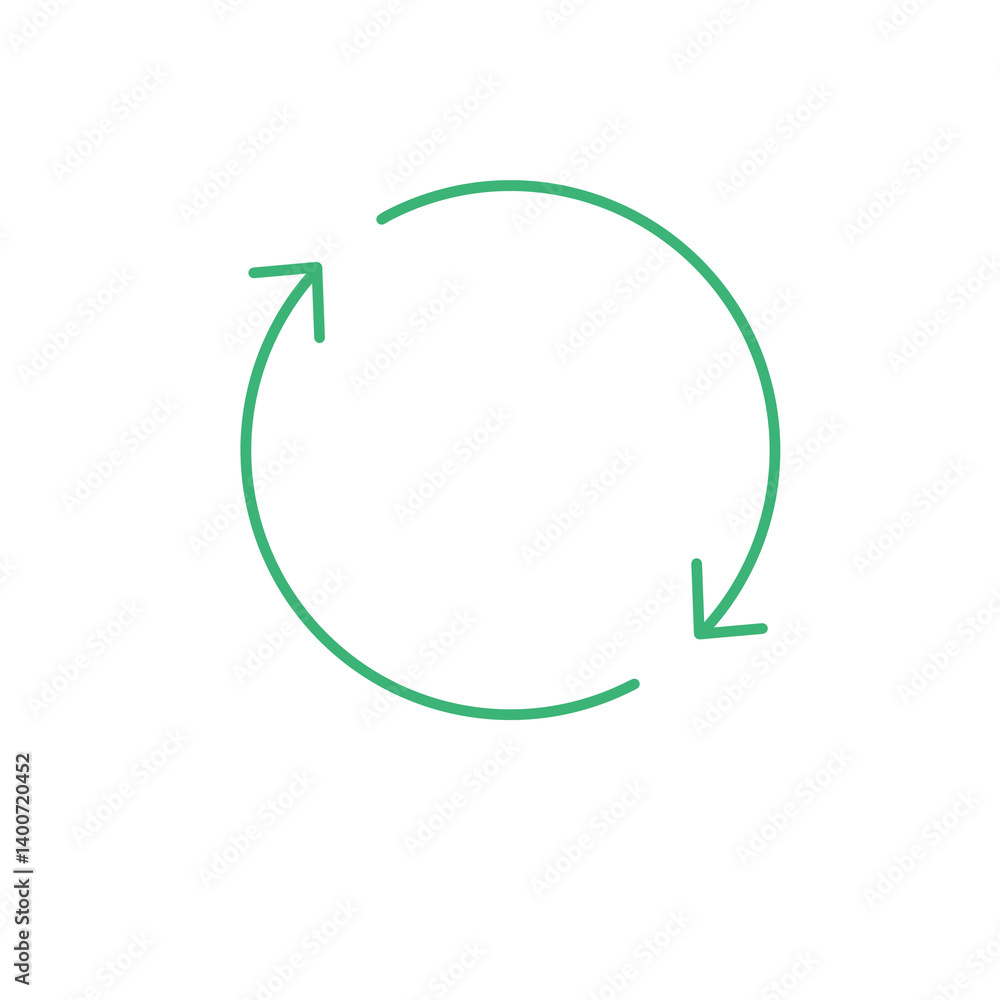 Doodle rotate circle arrow illustration Icon that can be used for sticker, book, mandala, scrapbook, icon, decorative, etc. with aesthetic colorful green color Doodle rotate circle arrow illustration Icon that can be used for sticker, book, mandala, scrapbook, icon, decorative, etc. with aesthetic colorful green color