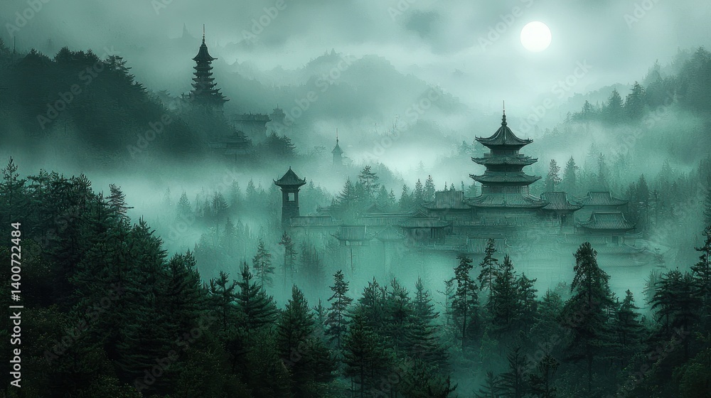Misty mountain temple Misty mountain temple