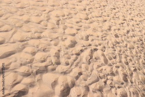 Beach Sand Ripples Natural Texture Background