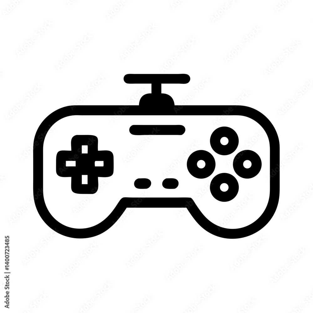 Game Controller Icon Representing Video Gaming and Interactive Entertainment Game Controller Icon Representing Video Gaming and Interactive Entertainment