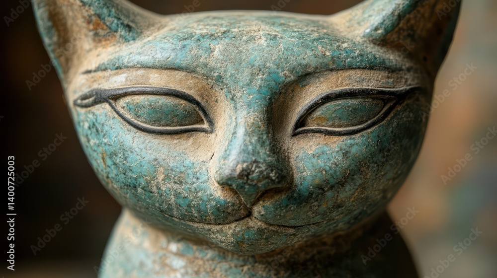 Ancient Egyptian Cat Statue Close-up (5) Ancient Egyptian Cat Statue Close-up (5)