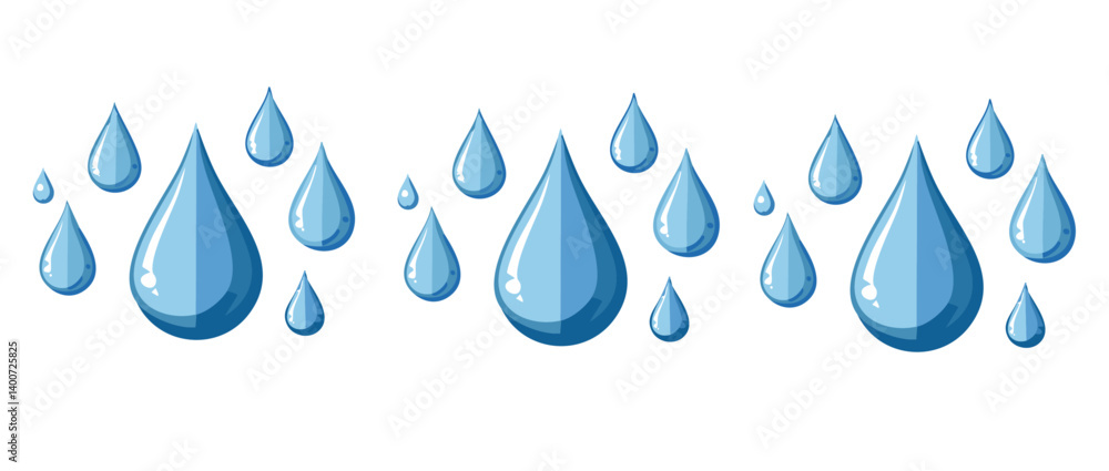 water drops vector illustration icon design art
