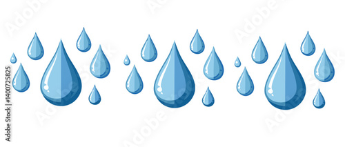 Obraz na płótnie water drops vector illustration icon design art w salonie