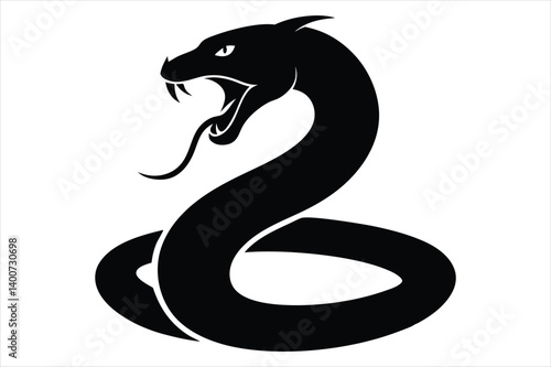 coiled snake silhouette