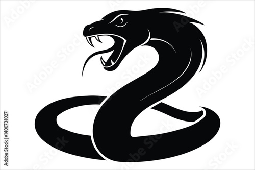 coiled snake silhouette