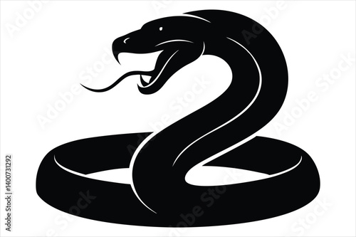 coiled snake silhouette