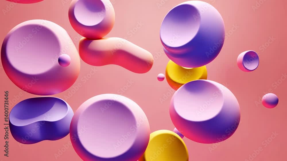 Captivating Abstract Composition of Colorful Spheres Creating a Dreamlike Aesthetic Experience Captivating Abstract Composition of Colorful Spheres Creating a Dreamlike Aesthetic Experience