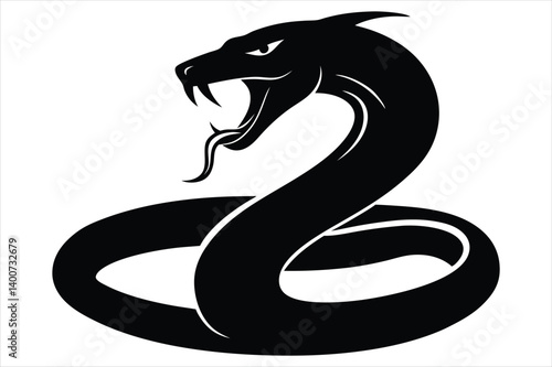 coiled snake silhouette