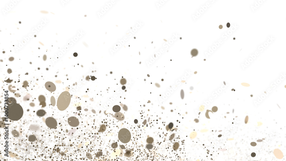 Cascading Splendor: Striking 3D Illustration Showcasing a Dazzling gold Confetti Display PNG Cascading Splendor: Striking 3D Illustration Showcasing a Dazzling gold Confetti Display PNG