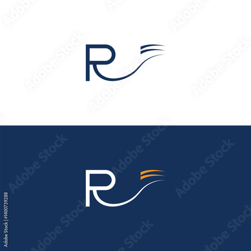 letter R letter E logo concept vector icon