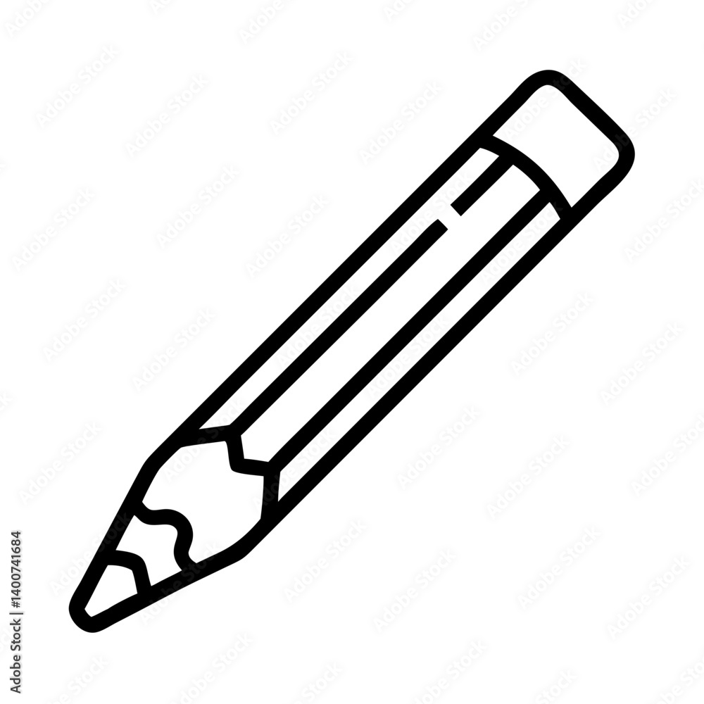 Pencil icons symbolize creativity and artistic expression. Essential for drawing, writing, and educational themes, these designs reflect the art of communication through simple tools.