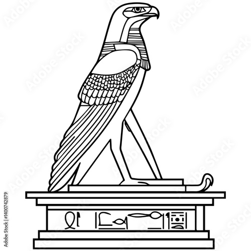 Horus – The falcon-headed god of kingshi
