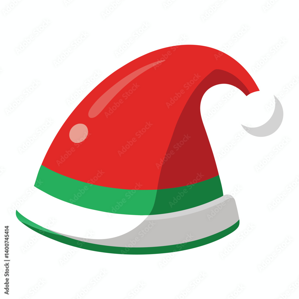 Christmas cap isolated on white background Christmas cap isolated on white background