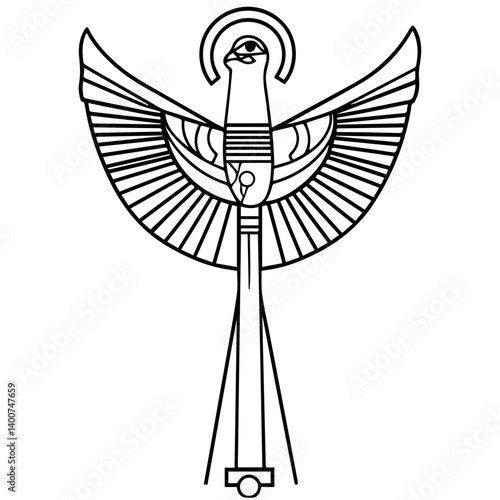 Horus – The falcon-headed god of kingshi