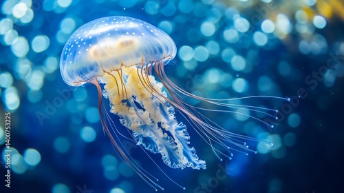 Jellyfish isolated on cute background