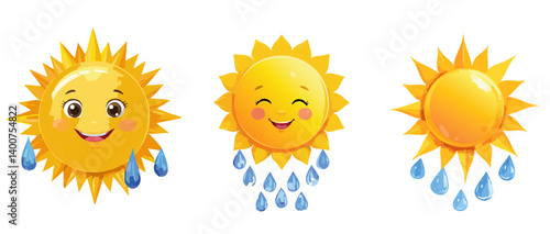 Obraz na płótnie smile funny sun set vector art icon design w salonie