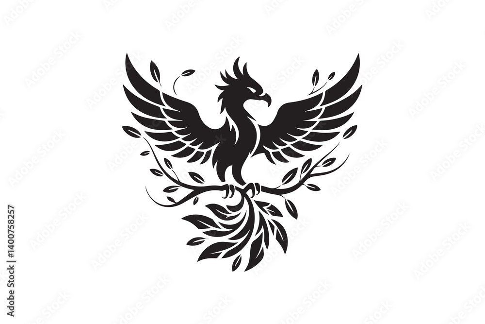 mythical bird illustration vector mythical bird illustration vector