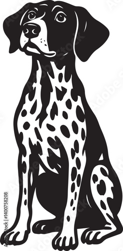 Adorable German Shorthaired Pointer Dog