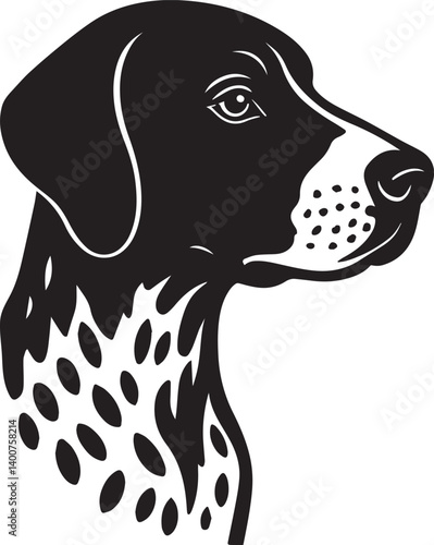 German Shorthaired Pointer Dog Portrait