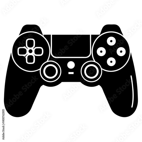 game controller console vector art silhouette