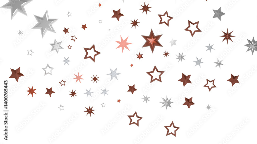 Yuletide Star Descent: Striking 3D Illustration Showcasing Falling Festive Stellar Fragments Yuletide Star Descent: Striking 3D Illustration Showcasing Falling Festive Stellar Fragments
