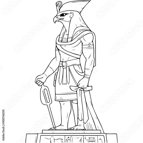 Horus – The falcon-headed god of kingshi